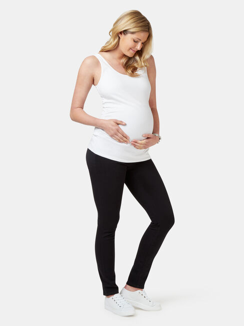 Maternity Skinny Jeans Black Night, Black, hi-res