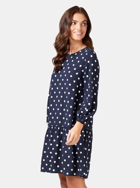 Emilia Tiered Dress, Print, hi-res