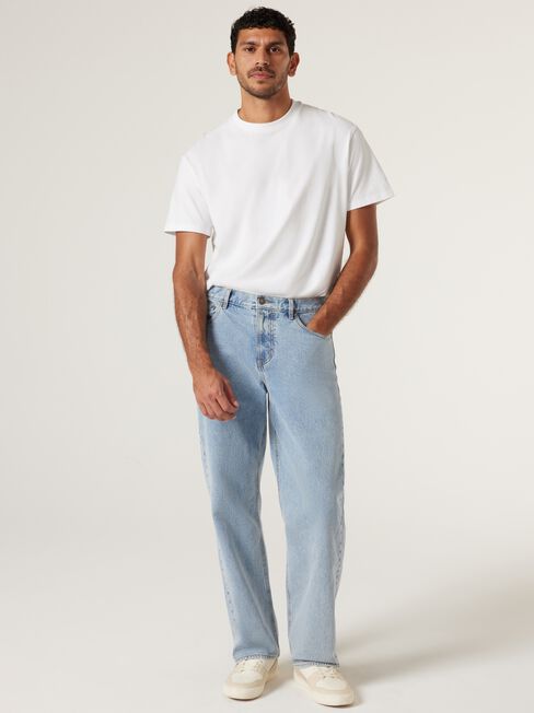 Brooklyn Relaxed Jeans, Light Wash, hi-res