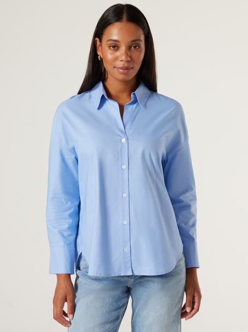 Oxford Essential Shirt, Blue, hi-res