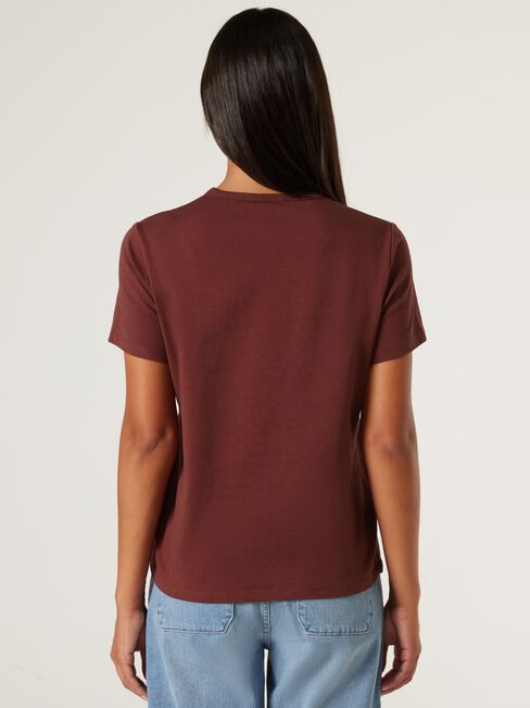 J-Luxe Tee, Brick, hi-res