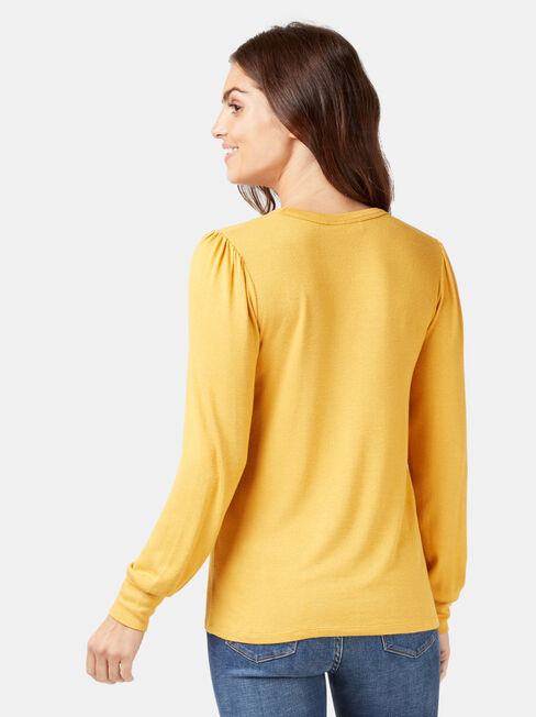 Billy Blouson Soft Touch Top, Yellow, hi-res