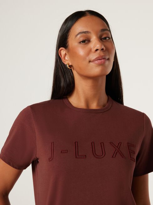 J-Luxe Tee, Brick, hi-res