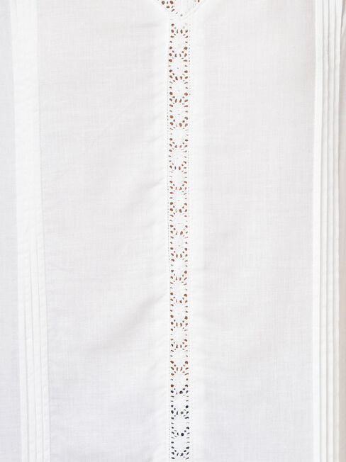 Ruby Lace Insert Tank, White, hi-res