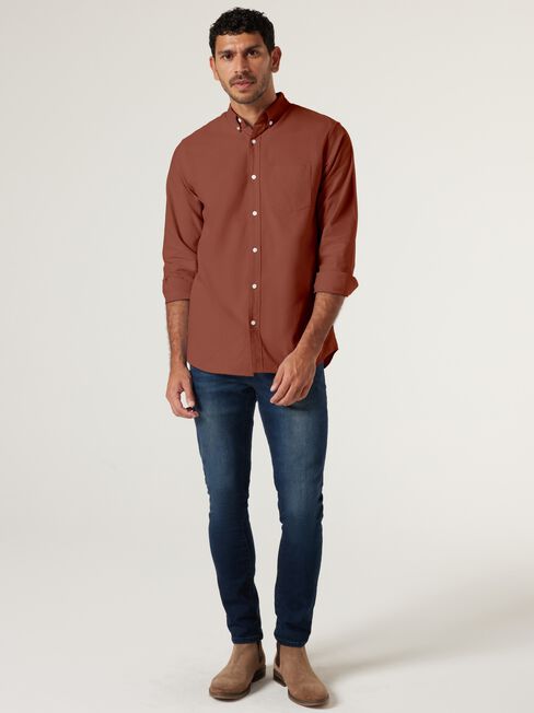 Austin Oxford Shirt, Brick, hi-res