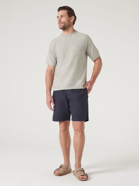 Short Sleeve Jackson Slub Knit Tee, Grey, hi-res