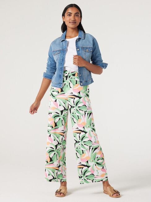 Joy Wide Leg Pant,  Broadleaf Palm, hi-res