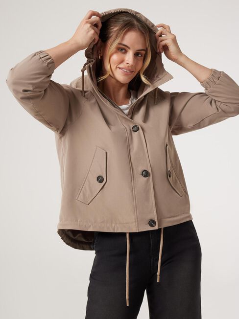 Candice Parker Jacket, Brown, hi-res