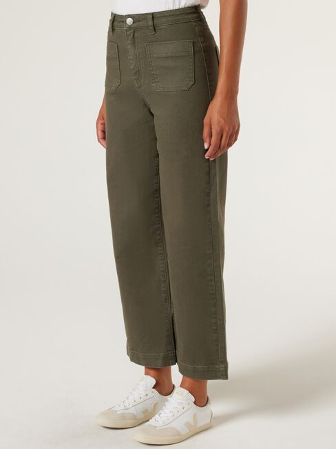 Sofie Sailor Jeans, Khaki, hi-res