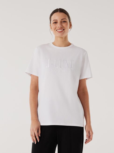 J-Luxe T-Shirt, White, hi-res
