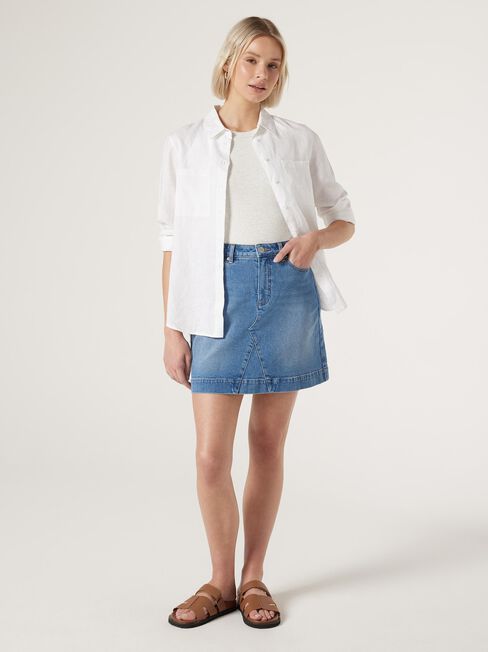 Aline Skirt, Blue, hi-res