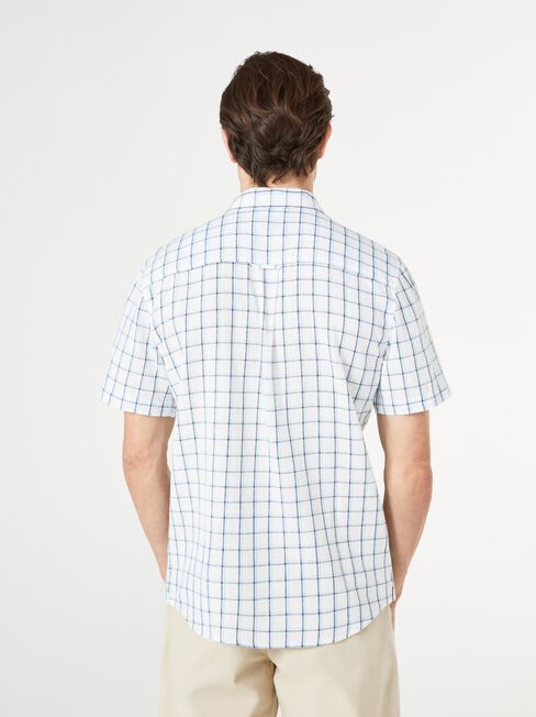 SS Lionel Check Shirt, White, hi-res