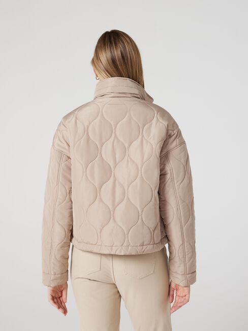 Ayla Padded Jacket, Caramel, hi-res