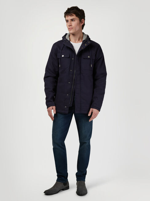 Dante Drill Jacket, Blue, hi-res