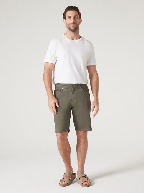 Milton 5 Pocket Short, Khaki, hi-res