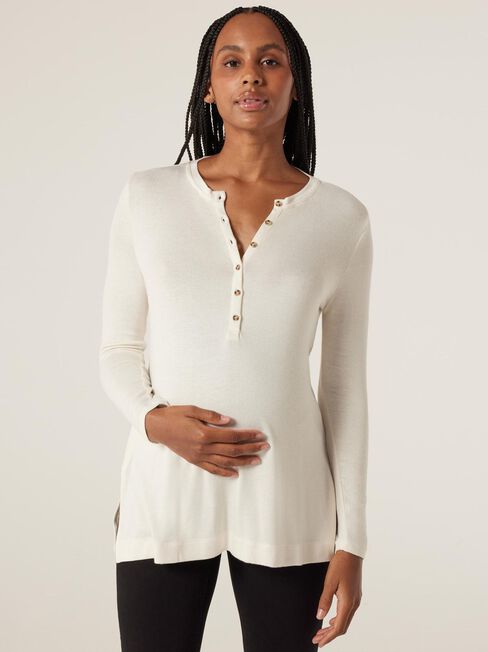 Mia Soft Touch Maternity Henley