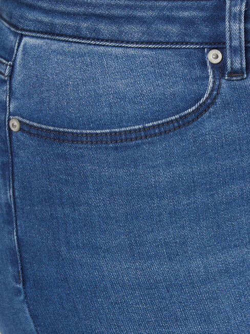 Eco Soft Curve Embracer Skinny 7/8 Jeans Bright Indigo, Mid Indigo, hi-res