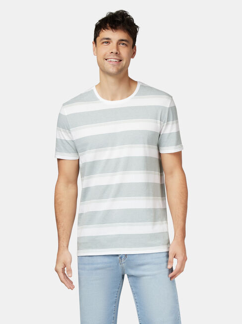 Patrick Short Sleeve Stripe Crew Tee, Stripe, hi-res
