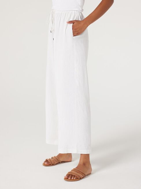 Tillie Wide Leg Pant, White, hi-res