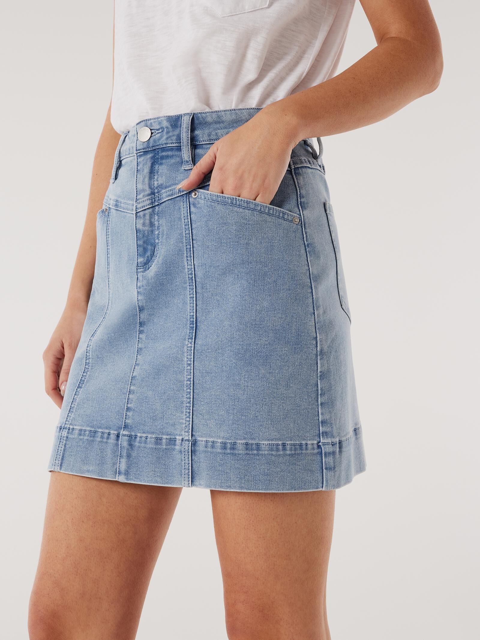 Nadia denim zipper skirt new arrivals