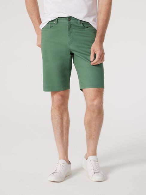 Milton 5 Pocket Short, Sea Green, hi-res