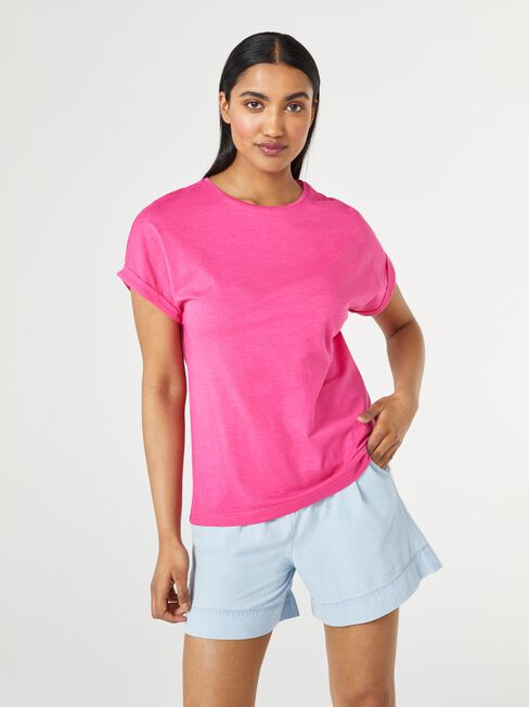 Drop Shoulder Tee, Coloured, hi-res