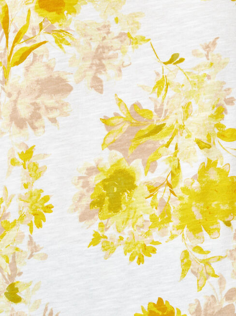 Zara Floral Printed Tee, Floral, hi-res