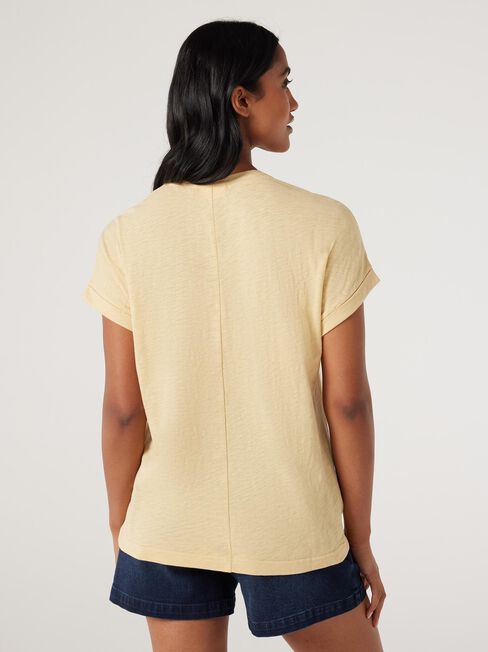 Drop Shoulder Tee, Golden, hi-res