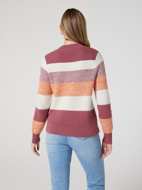 Poppy Multi Twist Knit, Multi Stripe, hi-res