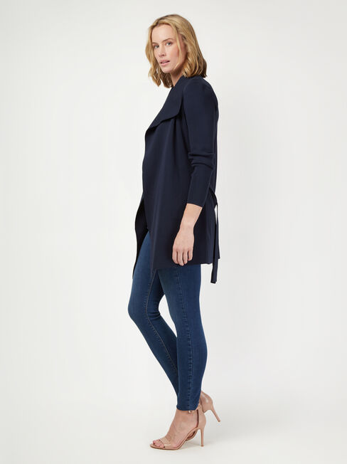 Giselle Waterfall Cardigan, Blue, hi-res