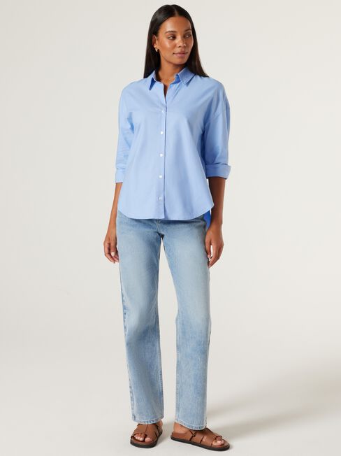 Oxford Essential Shirt, Blue, hi-res