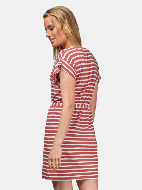 Ellie Jersey Dress, Stripe, hi-res