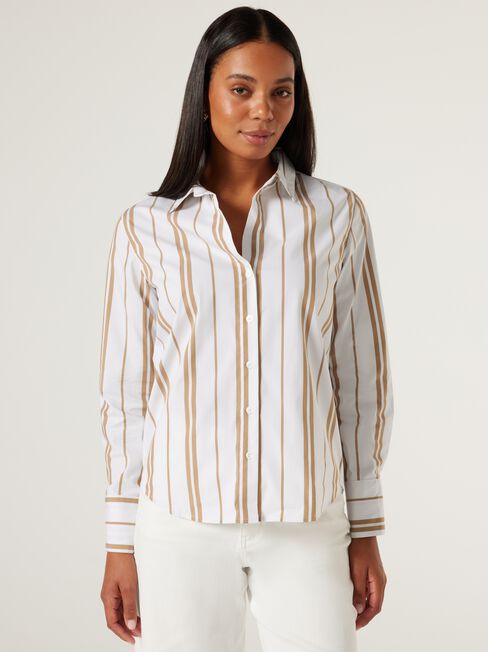 Essential Shirt, Caramel, hi-res