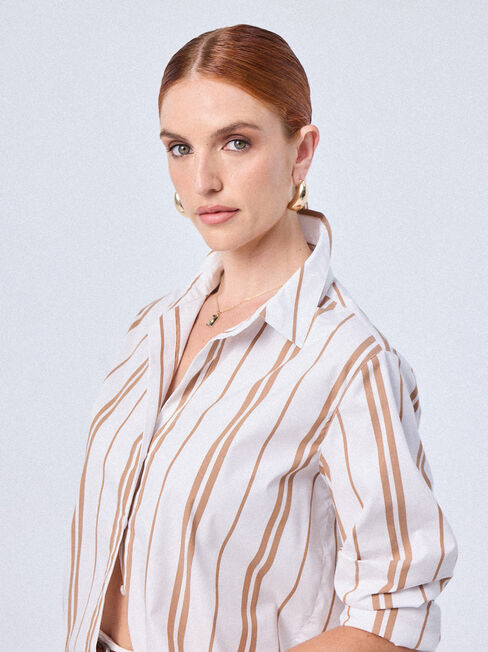 Essential Shirt, Caramel, hi-res