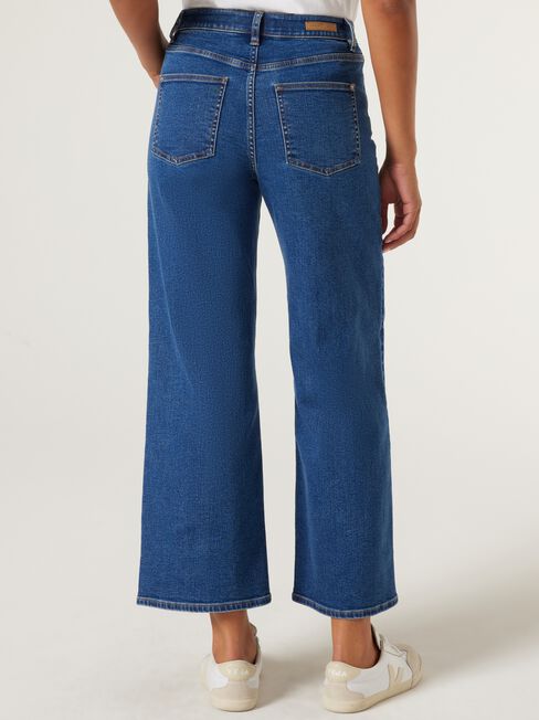 High Straight Relaxed Jeans, Bright Indigo, hi-res