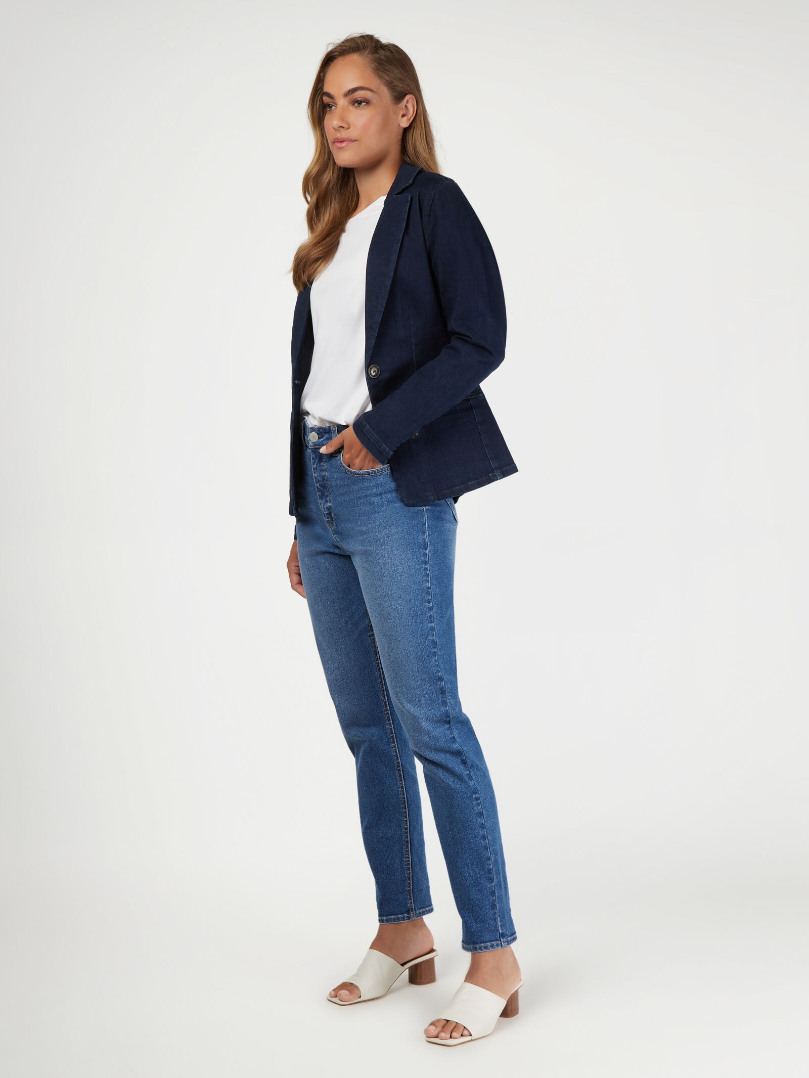 Miss selfridge blue blazer online