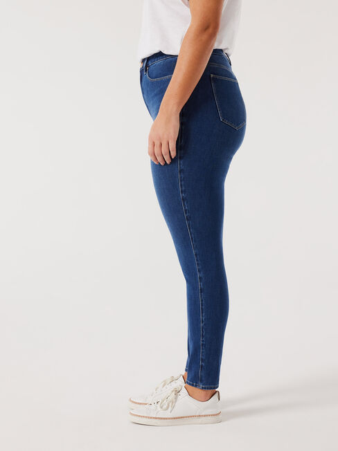 Freeform 360 Curve Embracer High Waisted Skinny jeans, Mid Indigo, hi-res