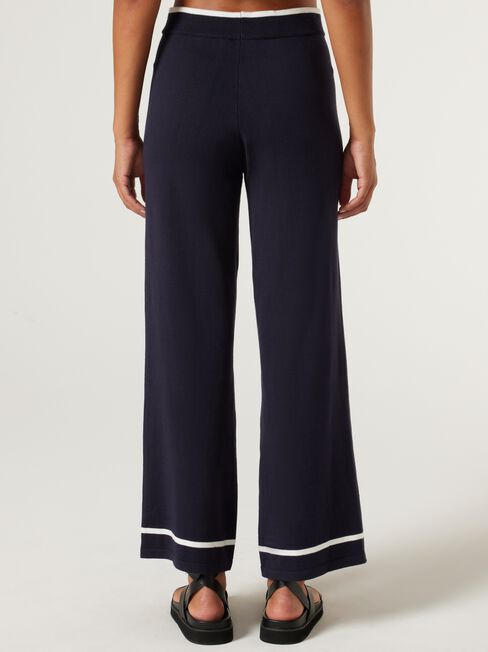 Jane Knit Contrast Pant, Ink, hi-res