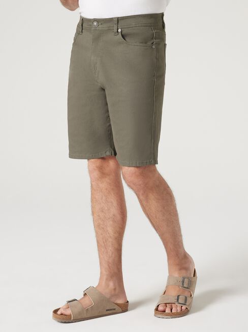 Milton 5 Pocket Short, Khaki, hi-res