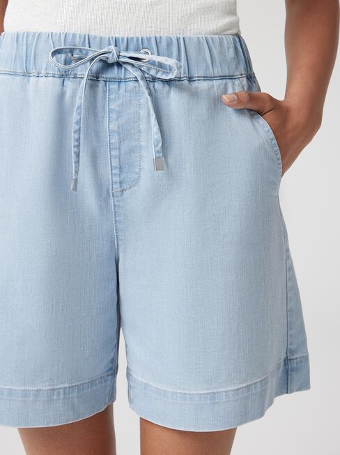 J-Luxe Harper Denim Short, Light Vintage, hi-res