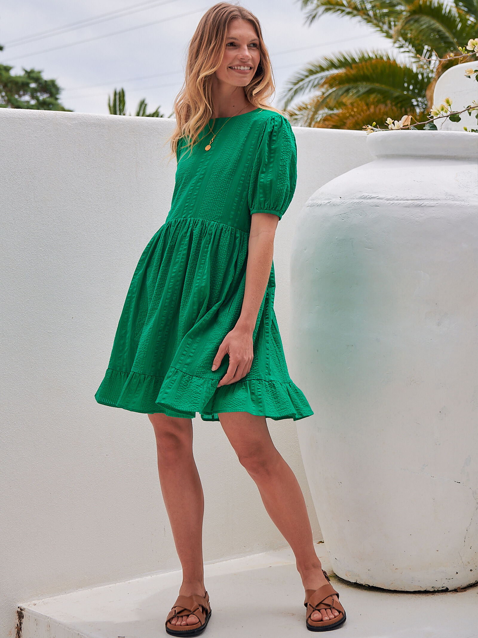 Berry Babydoll Dress