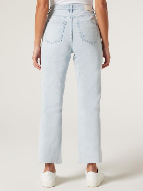 Demi High Waisted Straight Jeans, Light Vintage, hi-res