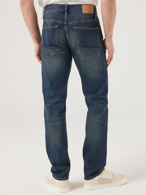 Slim Straight Jeans, Dark Indigo, hi-res