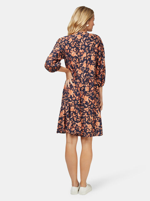 Natasha Tiered Dress, Floral, hi-res