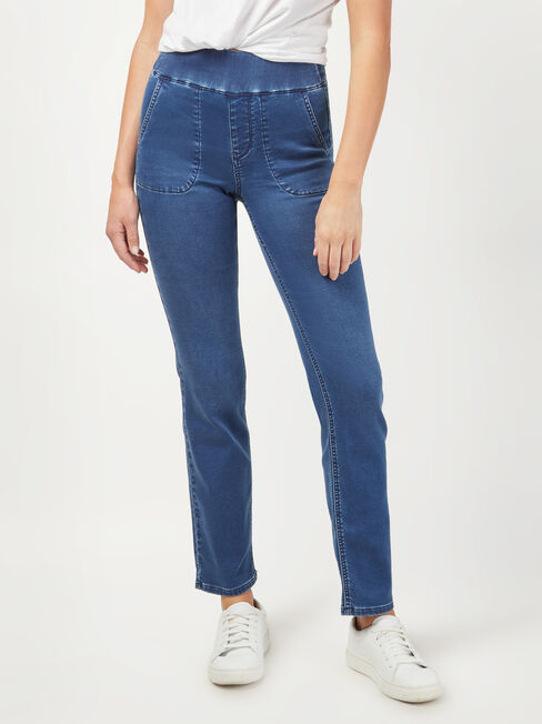 Tessa Slim Straight Jeans, Vintage Wash, hi-res