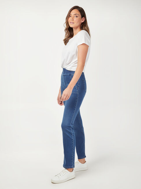 Tessa Slim Straight Jeans, Vintage Wash, hi-res
