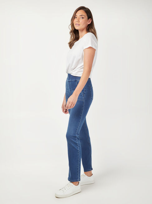 Tessa J-Luxe Slim Straight Jeans, VintageWash, hi-res