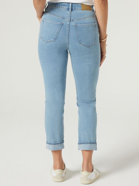 Brooke Tapered Crop Jeans, Light Vintage, hi-res