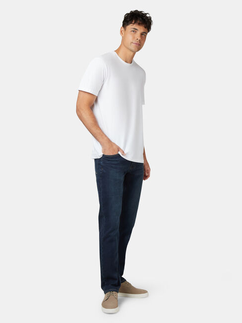 Basic Short Sleeve Tee, White, hi-res