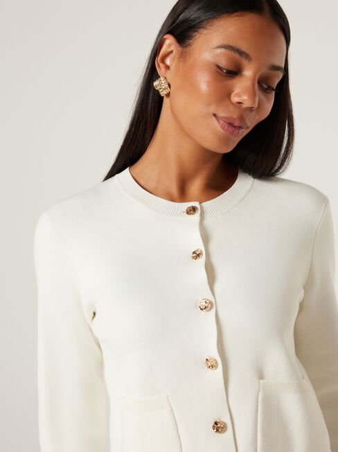 Diana Milano Cardigan, Off White, hi-res